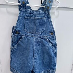 VINTAGE MCKIDS Children's Classic Denim Short Overalls - Blue